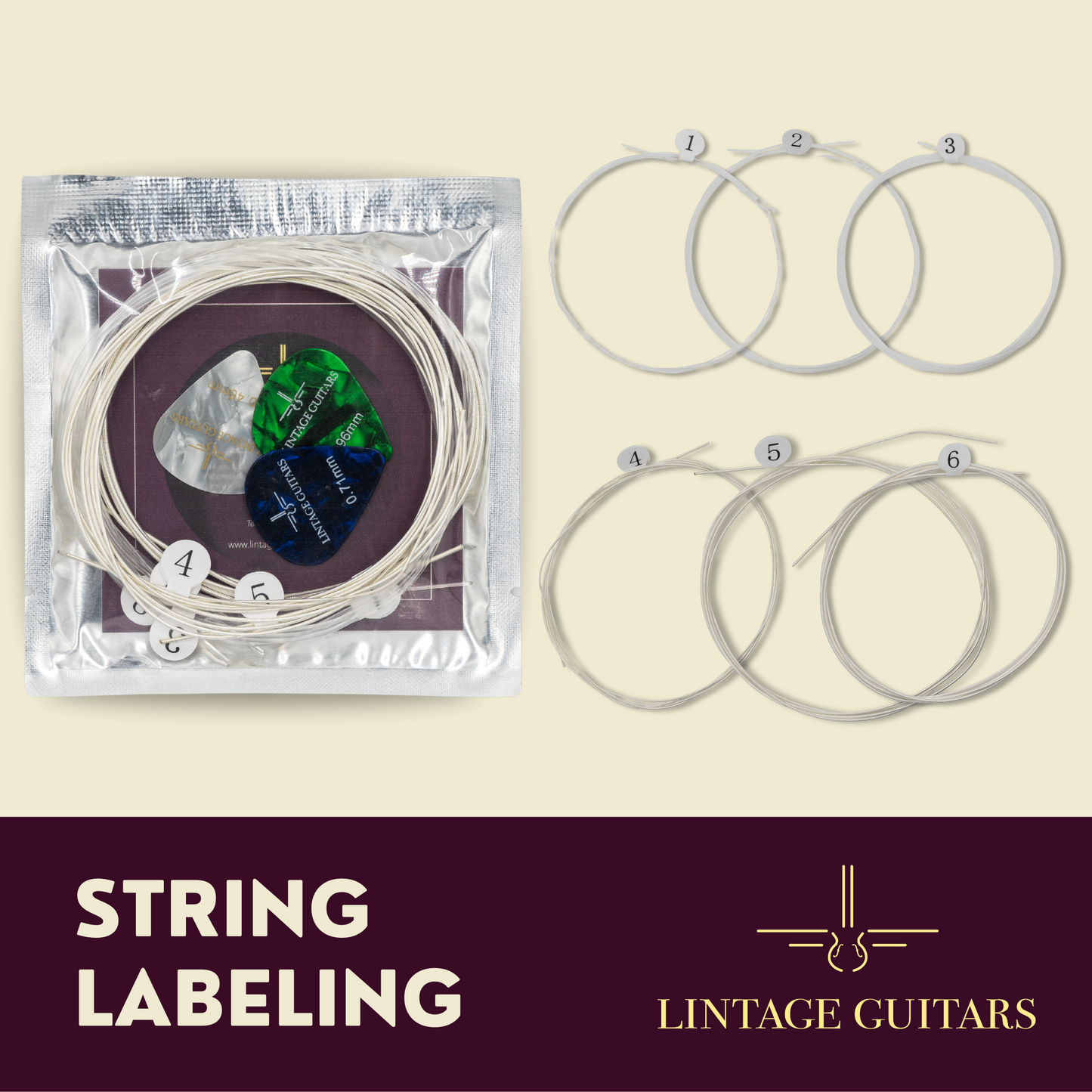 Normal Tension - CSP-028 - Gitaarsnaren - Inclusief 3 Celluloid Plectra
