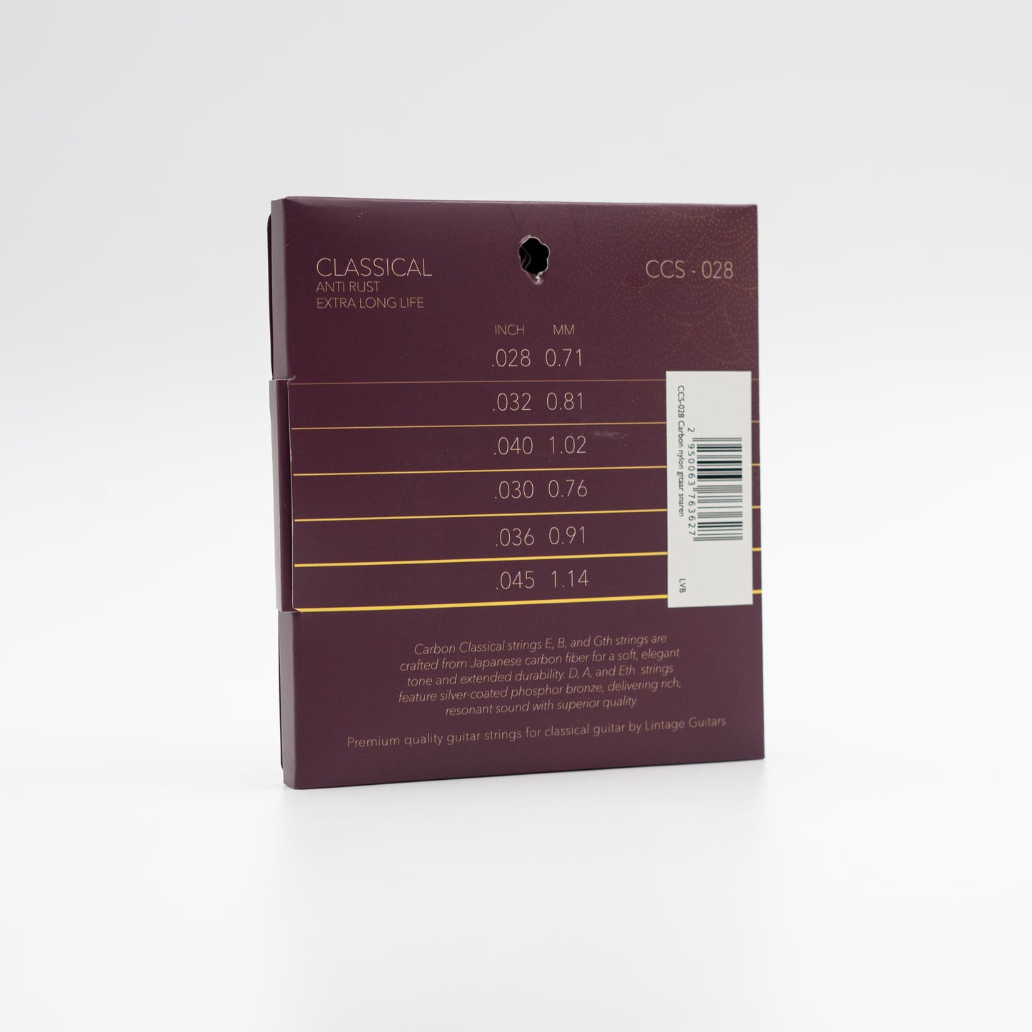 Carbon nylon gitaar snaren - Long life - CCS028