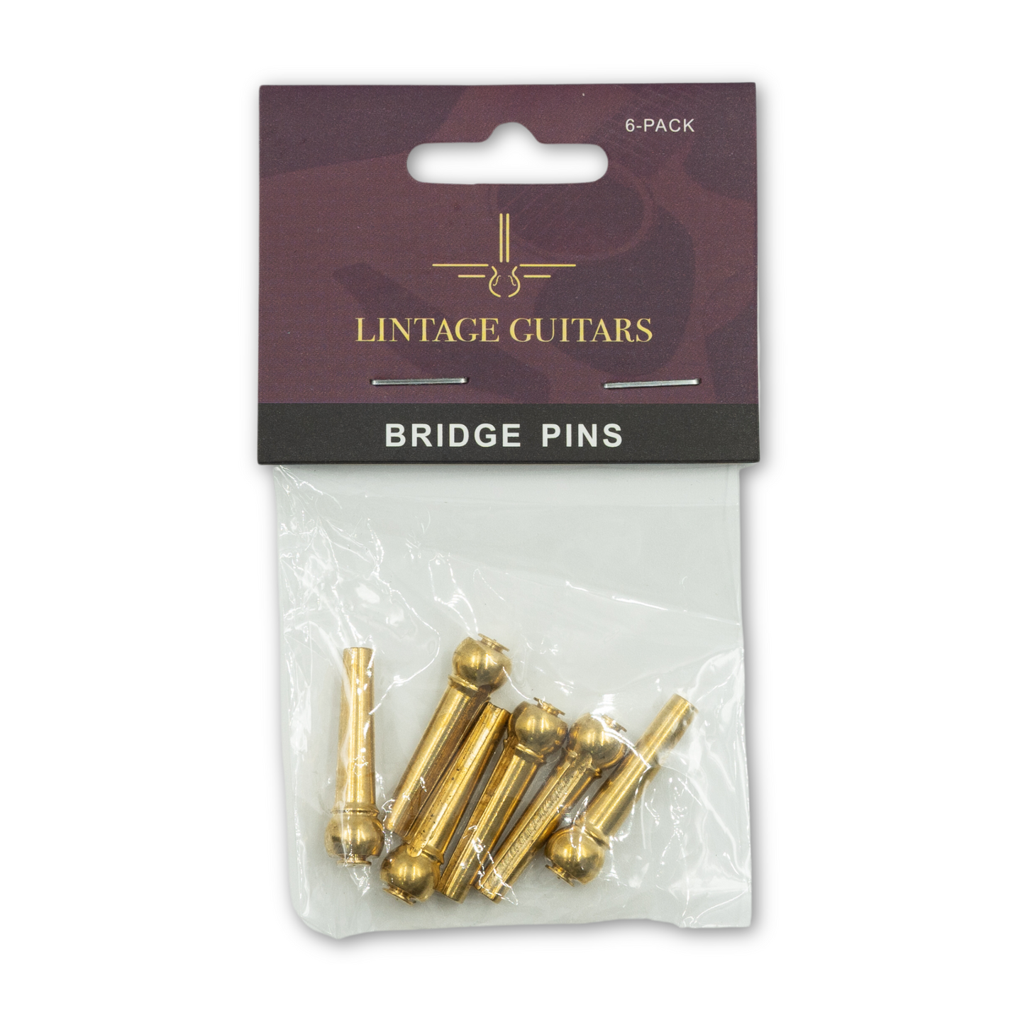 Brugpinnen Metaal goud - Set (6 stuks)
