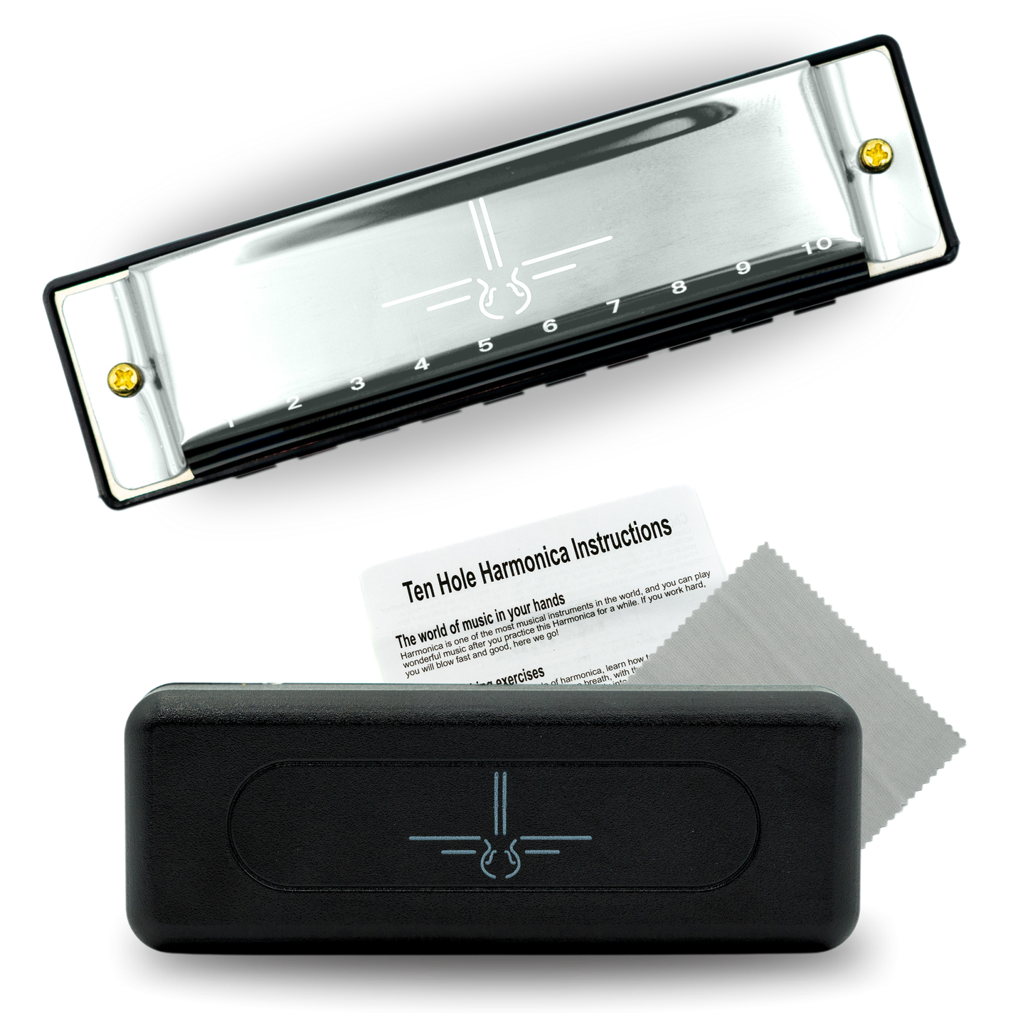 Mondharmonica C - Metallic Silver - Blues Harp