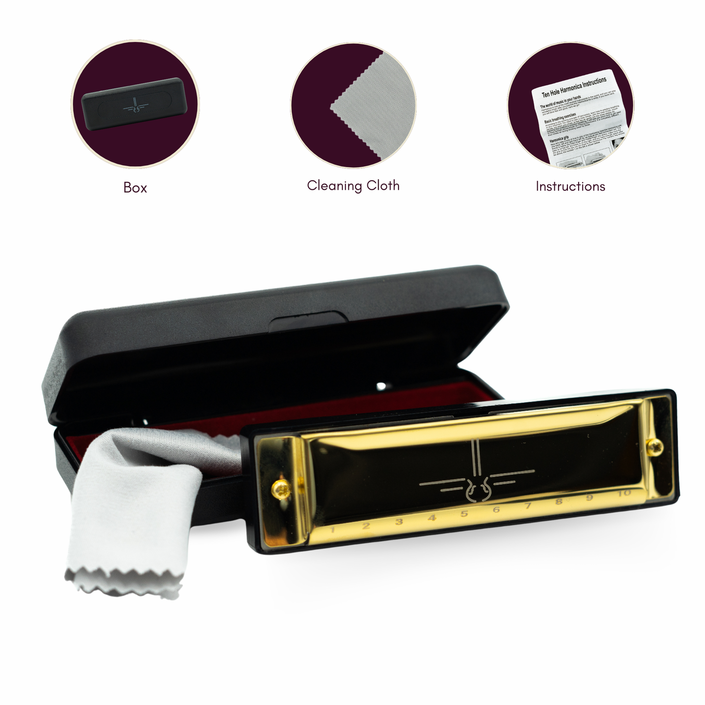 Mondharmonica C - Metallic Gold - Blues Harp