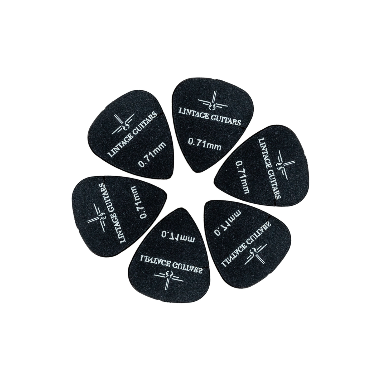 6 Stuks Plectrum Set - 0.71 Plectrum - Nylon Guitar Picks - Lintage Guitars®