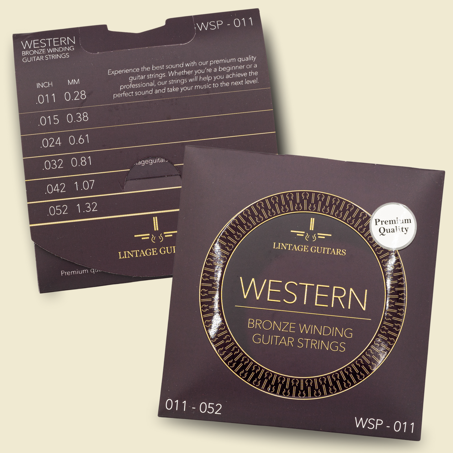 Premium Akoestische Western gitaar snaren - WSP-011 - Gitaarsnaren - Inclusief 3 Celluloid Plectra