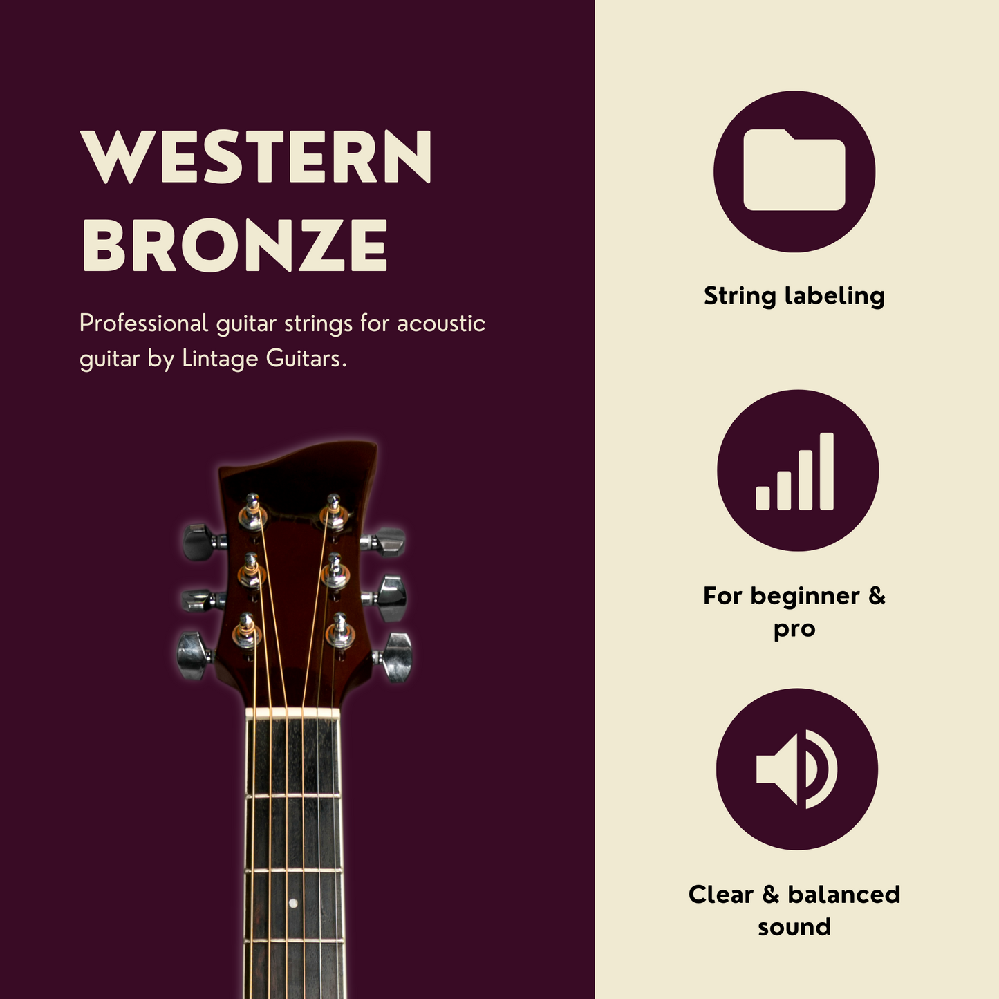 Western Gitaar snaren - Phosphor Bronze - WS-011