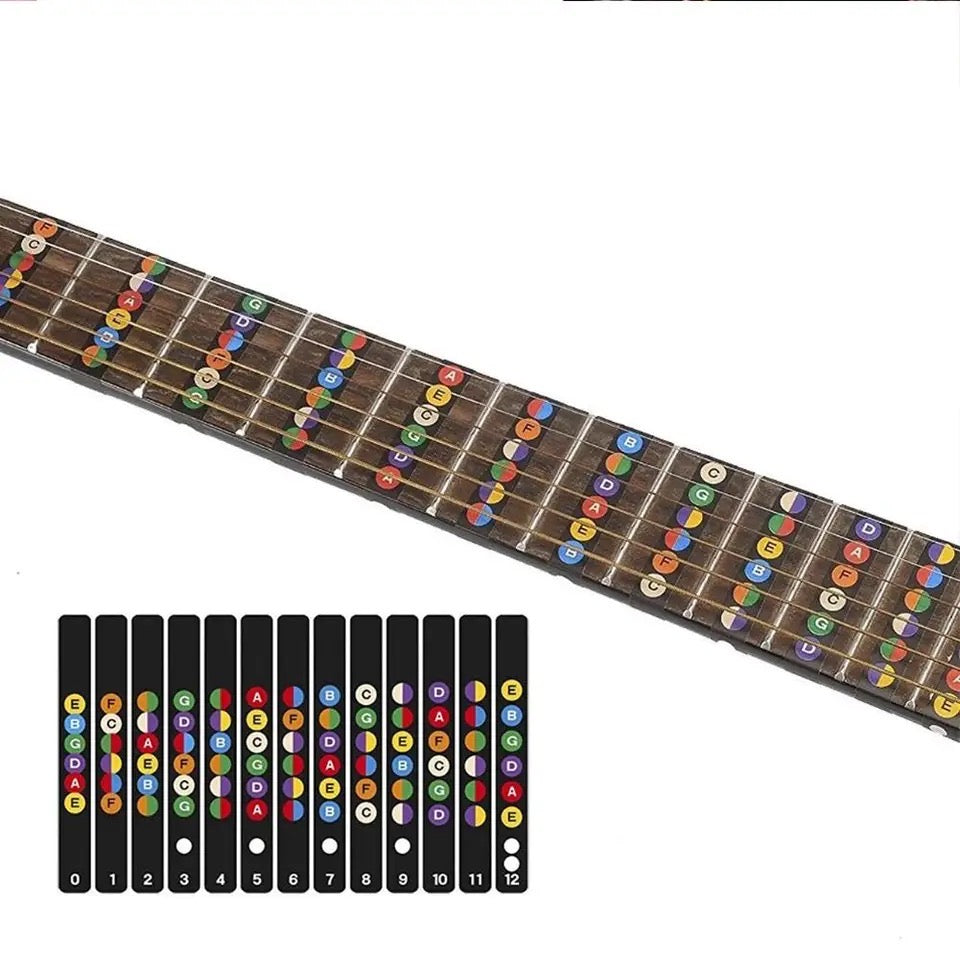 Gitaar fretboard stickers