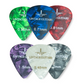 6 Stuks Celluloid Plectrum Mix - 0.46 t/m 1.50