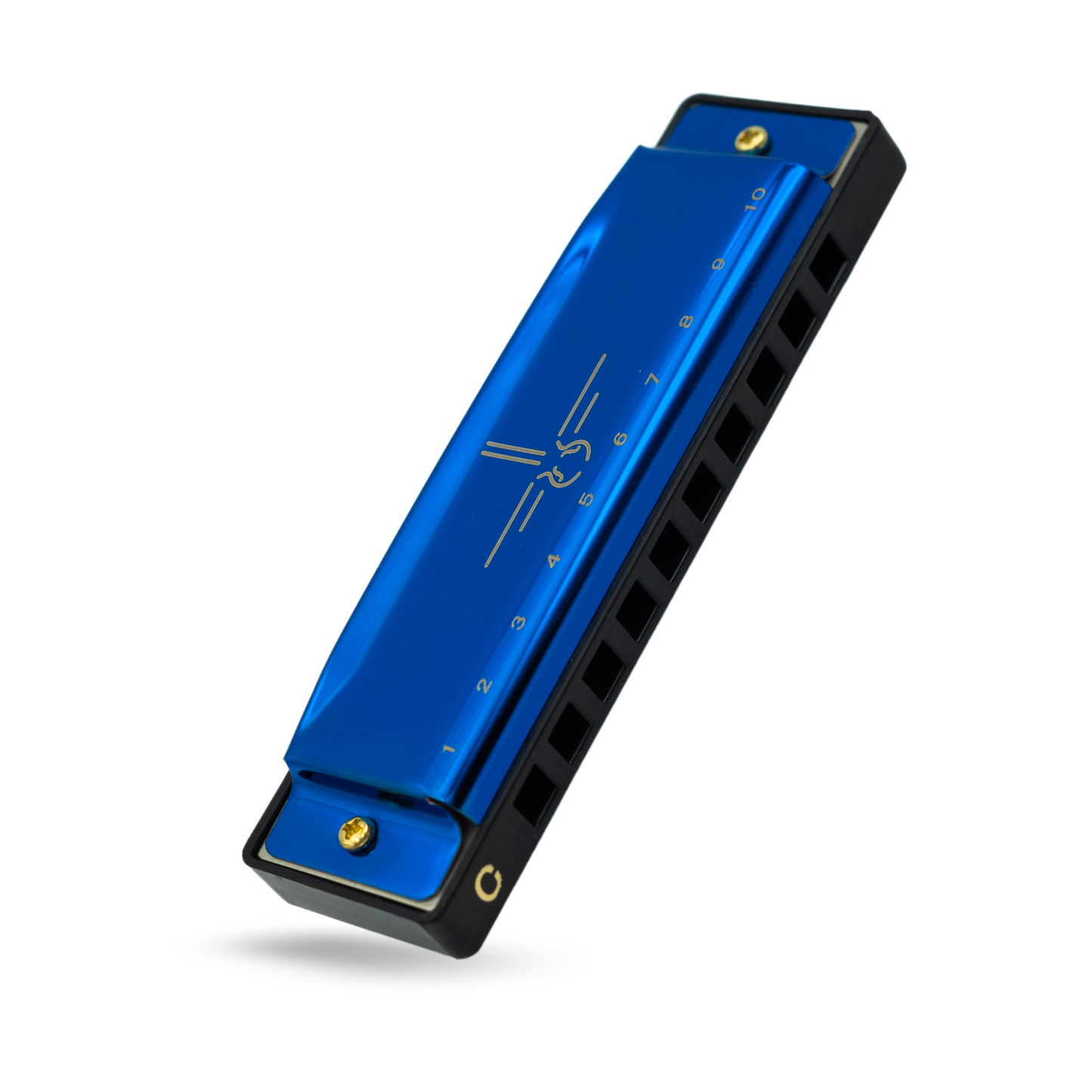 Mondharmonica C - Metallic Blue - Blues Harp
