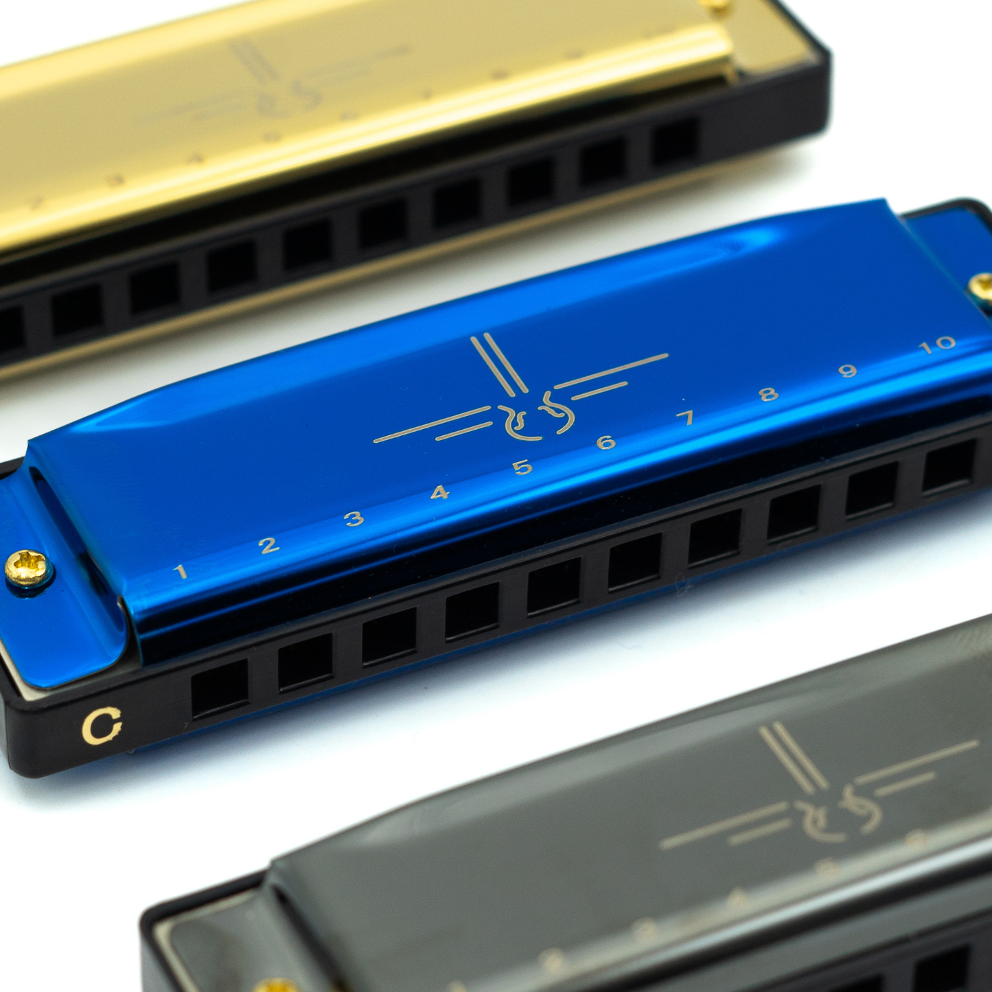 Mondharmonica C - Metallic Blue - Blues Harp