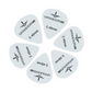 6 Stuks Plectrum Set - White - 0.46