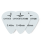 6 Stuks Plectrum Set - White - 0.46