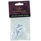 6 Stuks Plectrum Set - White - 0.46