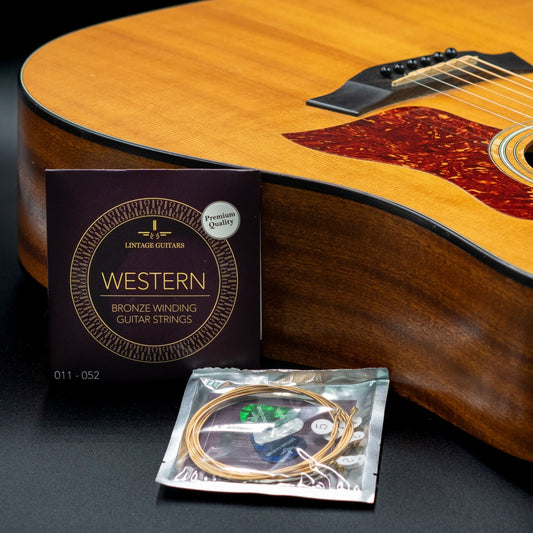 Premium Akoestische Western gitaar snaren - WSP-011 - Gitaarsnaren - Inclusief 3 Celluloid Plectra