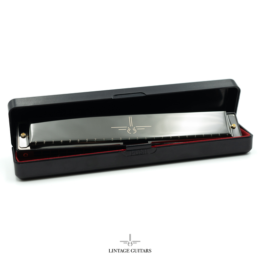 Mondharmonica C -  24 Tremolo - Metallic Black - Blues Harp